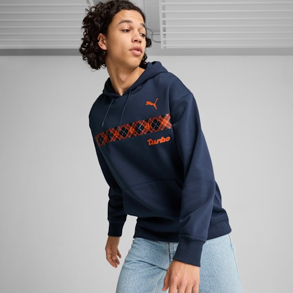 Chandail à capuchon Porsche Legacy Statement Homme, Club Navy, extralarge