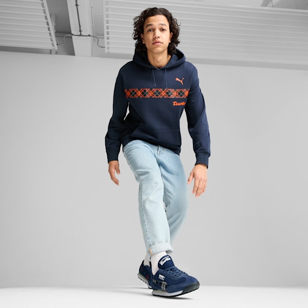 Sudadera con capucha para hombre Porsche Legacy Statement, Club Navy, extralarge