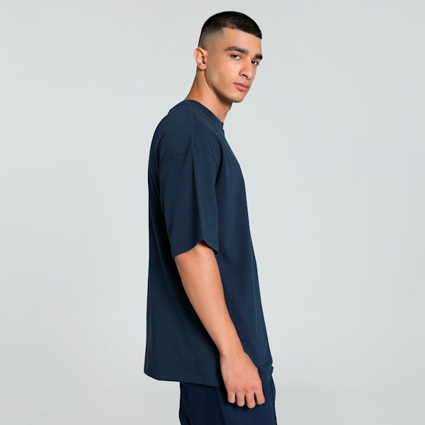 Porsche Legacy Statement Logo Oversized Fit Motorsport Tee, Club Navy, extralarge-IND