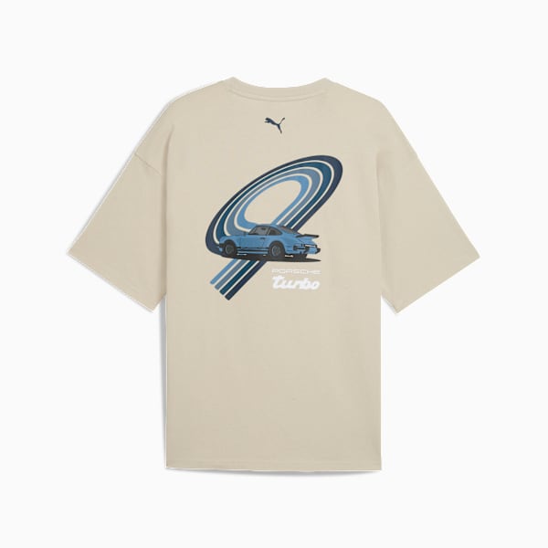 Porsche Legacy Turbo Men's Graphic Tee, Desert Dust, extralarge