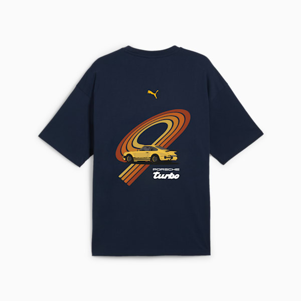 Porsche Legacy Turbo Men's Graphic Tee, Club Navy, extralarge