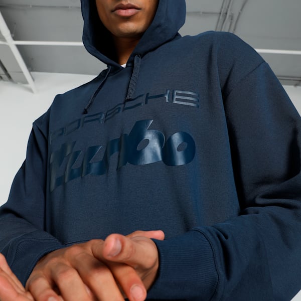 Porsche Legacy Men's Relaxed Fit Motorsport Hoodie, Club Navy, extralarge-IND