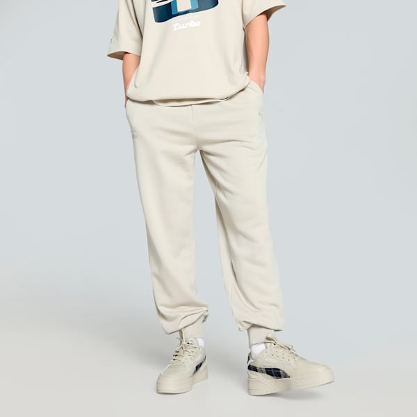 Porsche Legacy Men's Relaxed Fit Motorsport Pants, Desert Dust, extralarge-IND