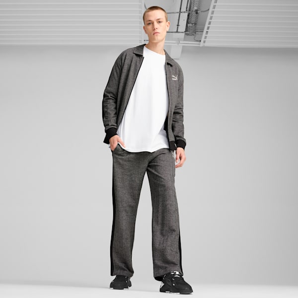 T7 Men's Track Jacket, PUMA Black-Alpine Snow, extralarge