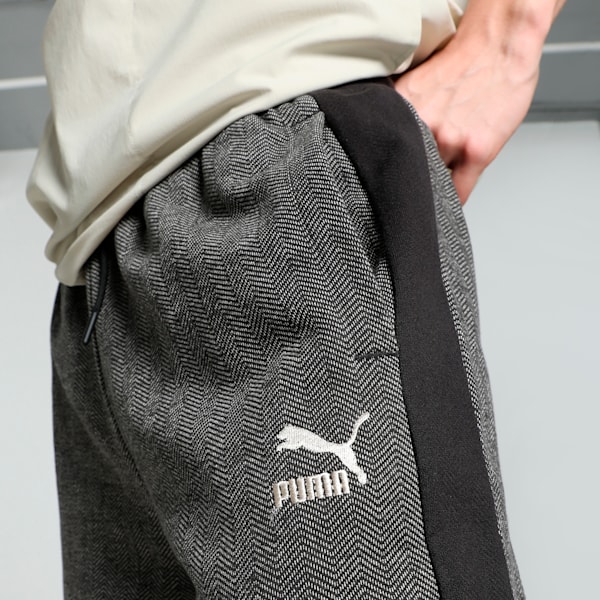 T7 Men's Relaxed Fit Track Pants, PUMA Black-Alpine Snow, extralarge-IND