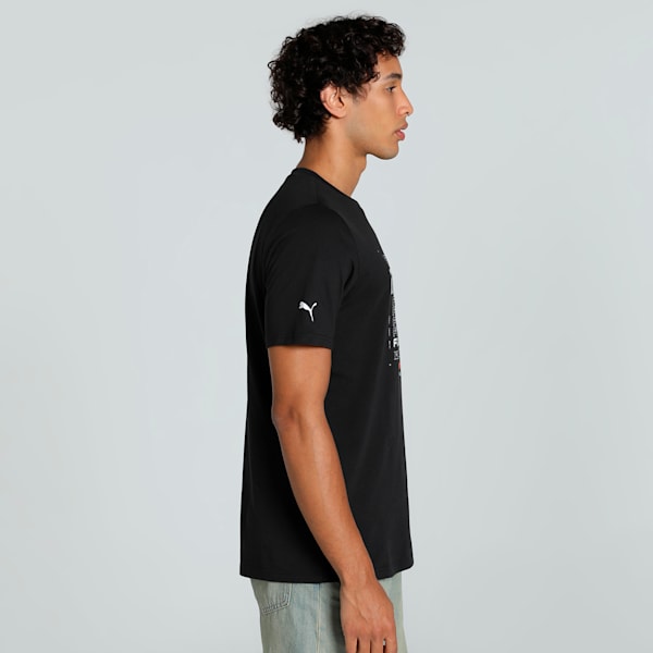 F1® Logo Graphic Men's Motorsport Tee, PUMA Black, extralarge-IND