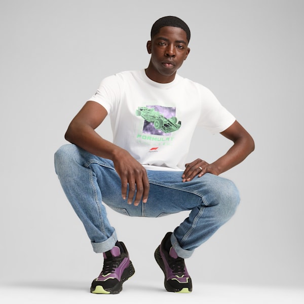Playera estampada para hombre F1® Logo, PUMA White, extralarge