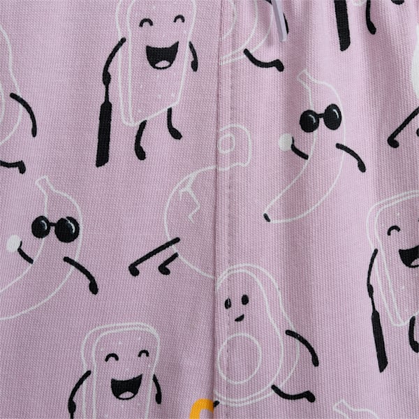 Classics Printed Youth Shorts, Grape Mist, extralarge-IND