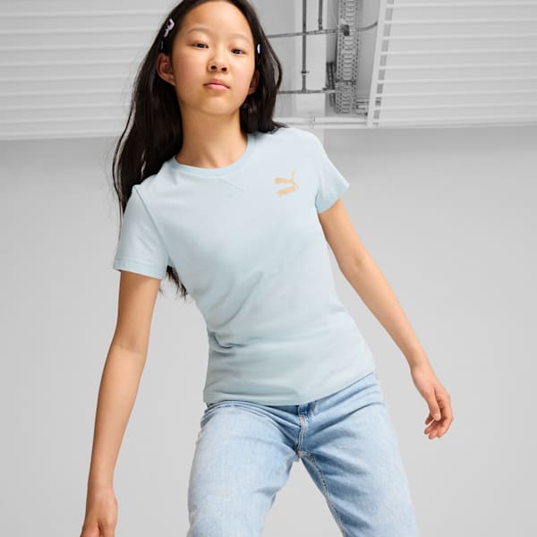 Puma Off Side Big Kids T Shirt Frosted Dew L