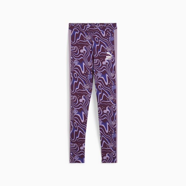 LAVA LAND Big Kids' Leggings, Midnight Plum, extralarge