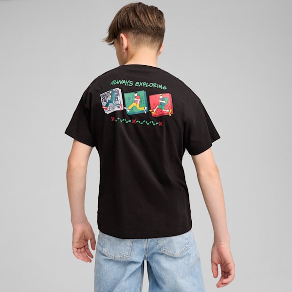 GRAPHICS Trailism Youth Relaxed Fit Tee, PUMA Black, extralarge-IND