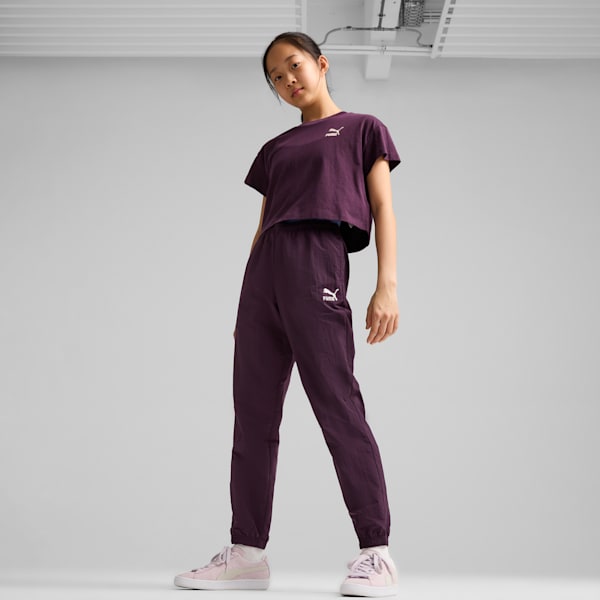 CLASSICS Big Kids' Relaxed Pants, Midnight Plum, extralarge