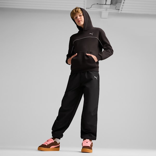 Martian Sunset Big Kids' Hoodie, PUMA Black, extralarge