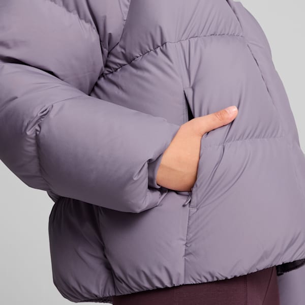 Down Puffer Jacket Women, Pale Plum, extralarge