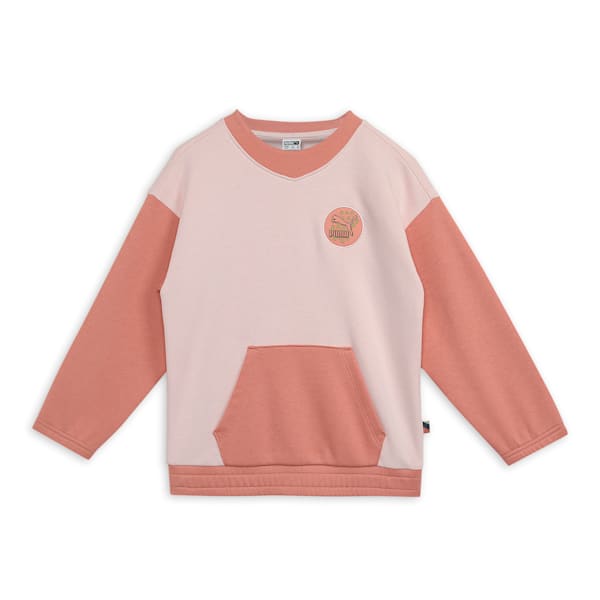 CLASSICS FC Kid's Relaxed Fit Crew Neck Sweatshirt, Island Pink, extralarge-IND