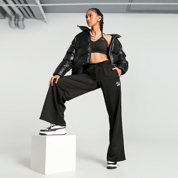 Shiny Puffer Women's Relaxed Fit Jacket, PUMA Black, extralarge-IND