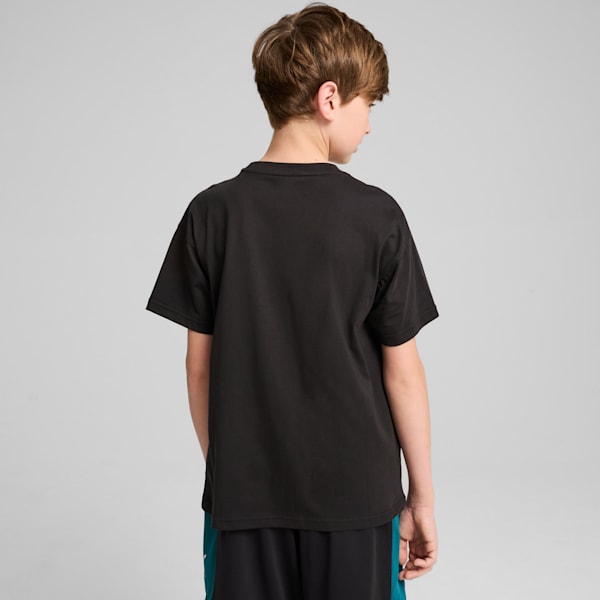 Basketball Crowd Craze Youth Relaxed Fit Tee, PUMA Black, extralarge-IND