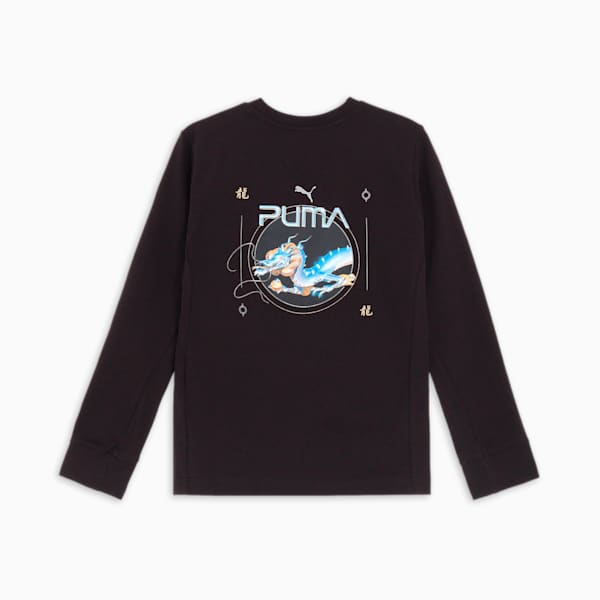 ユニセックス PUMA x SORAYAMA グラフィック 長袖 Tシャツ, PUMA Black, extralarge-JPN