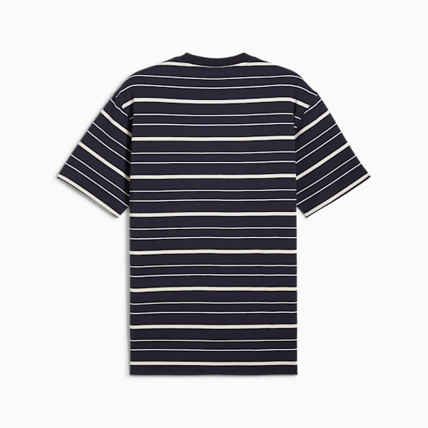 Puma MMQ Men s Striped T Shirt Dark Blue M