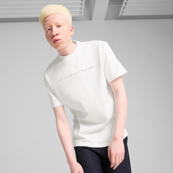 Puma white t shirt hot sale