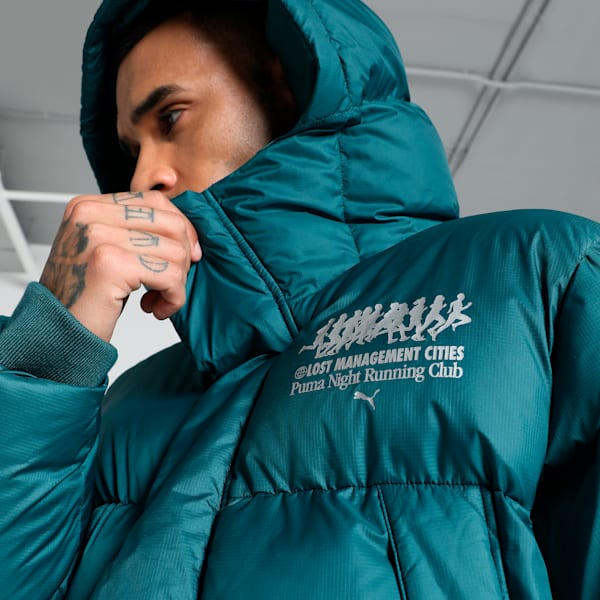 PUMA x LMC MMQ Pertex Men's Relaxed Fit Jacket, Cold Green, extralarge-IND