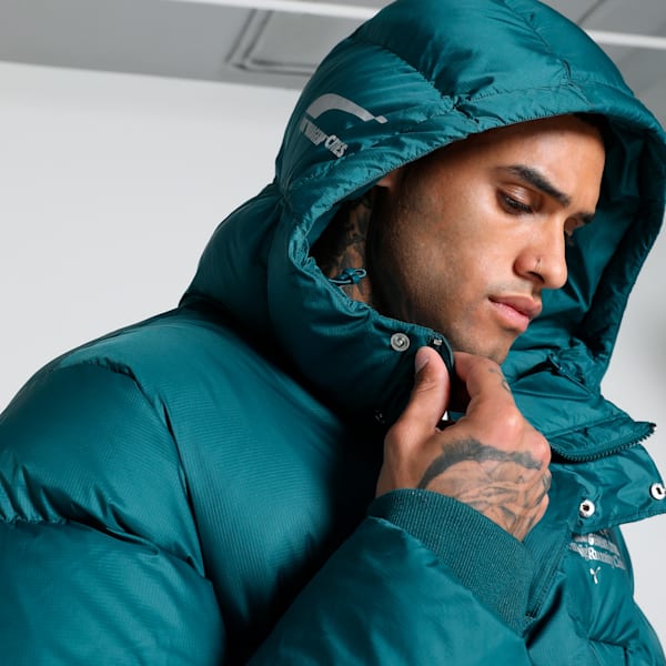 PUMA x LMC MMQ Pertex Men's Relaxed Fit Jacket, Cold Green, extralarge-IND