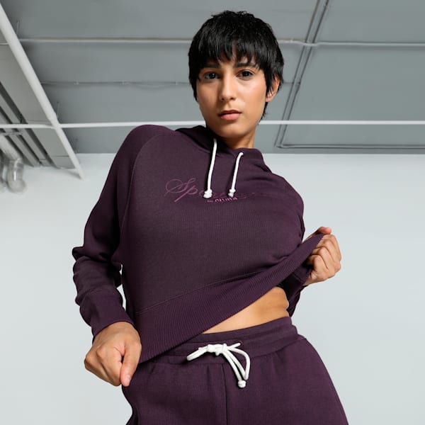 CLASSICS Women's Relaxed Fit Hoodie, Midnight Plum, extralarge-IND