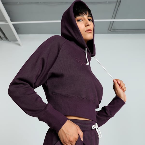 CLASSICS Women's Relaxed Fit Hoodie, Midnight Plum, extralarge-IND