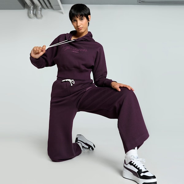CLASSICS Women's Relaxed Fit Hoodie, Midnight Plum, extralarge-IND