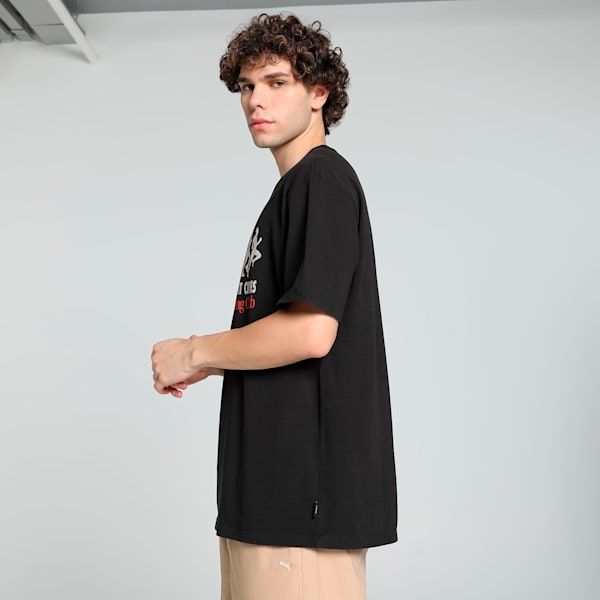 PUMA x LMC Graphic Men's Relaxed Fit Tee, PUMA Black, extralarge-IND