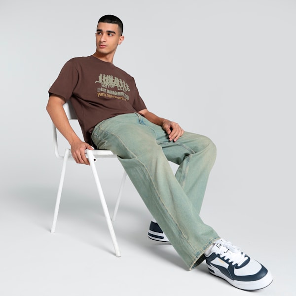 PUMA x LMC Graphic Men's Relaxed Fit Tee, Espresso Brown, extralarge-IND