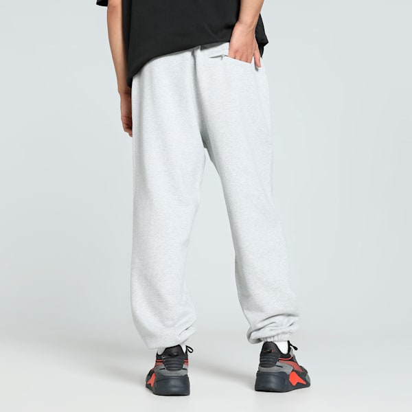 PUMA x LMC Men's Relaxed Fit Sweat Pants, Light Gray Heather, extralarge-IND