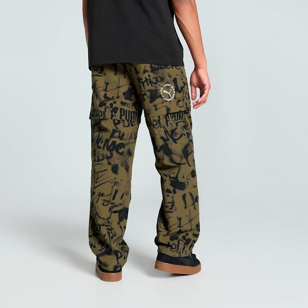 PUMA x LMC All-over Print Men's Relaxed Fit Pants, Wild Willow, extralarge-IND