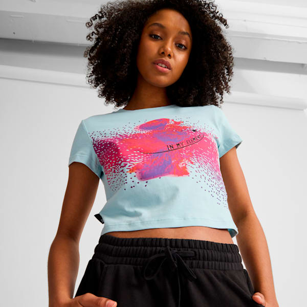 Playera corta estampada para mujer CLASSICS PUMA
