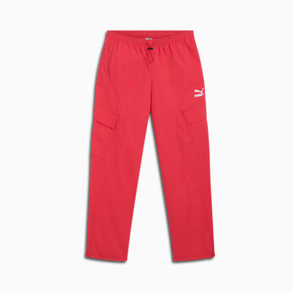 CLASSICS TURN IT UP Women's Cargo Pants, Tart Cherry, extralarge