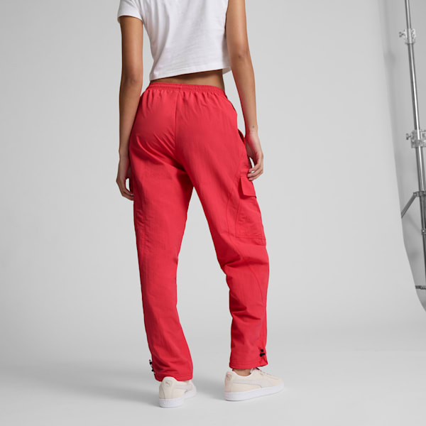 Pantalones cargo para mujer CLASSICS TURN IT UP, Tart Cherry, extralarge