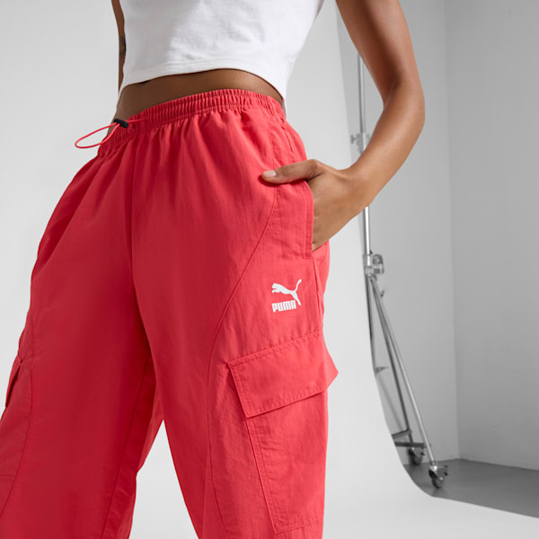 Pantalones cargo para mujer CLASSICS TURN IT UP, Tart Cherry, extralarge