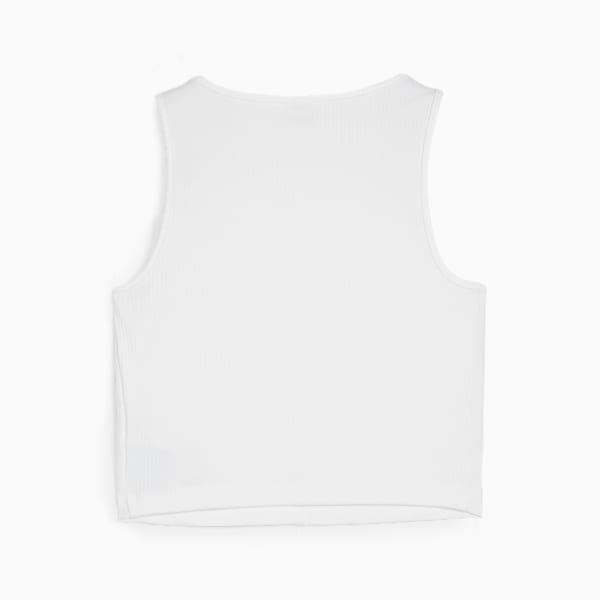 CLASSICS Women's Ribbed Crop Top, PUMA White, extralarge