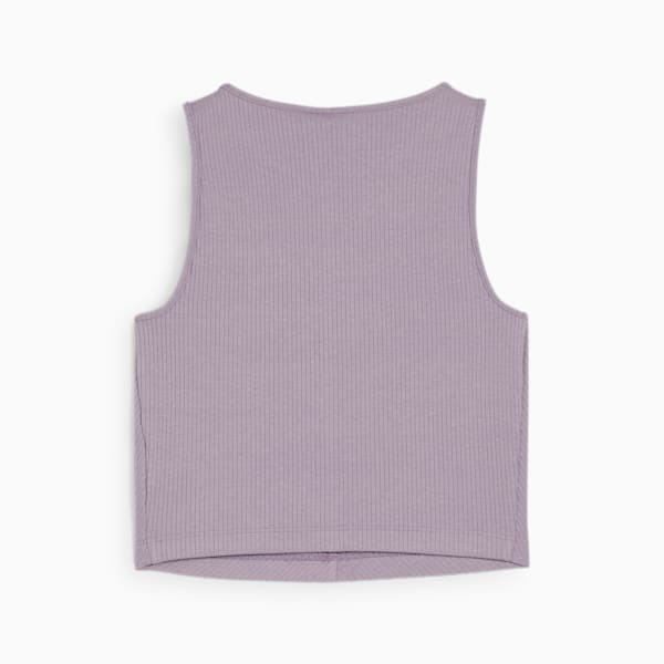 CLASSICS Women's Ribbed Crop Top, Pale Plum, extralarge