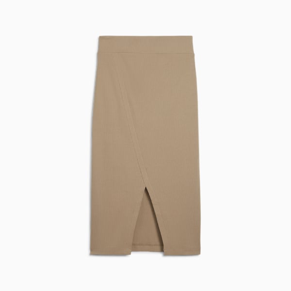 Falda midi en rib CLASSICS, Oak Branch, extralarge