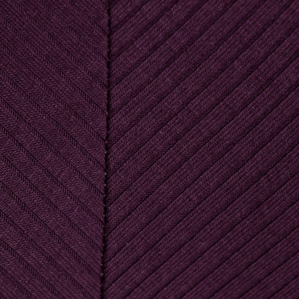 CLASSICS Women's Slim Fit Ribbed Dress, Midnight Plum, extralarge-IND