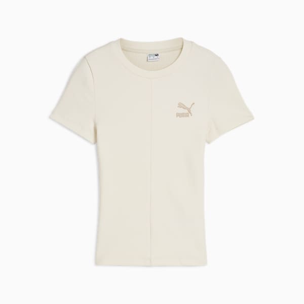 Playera Mujer CLASSICS Ribbed, Alpine Snow, extralarge