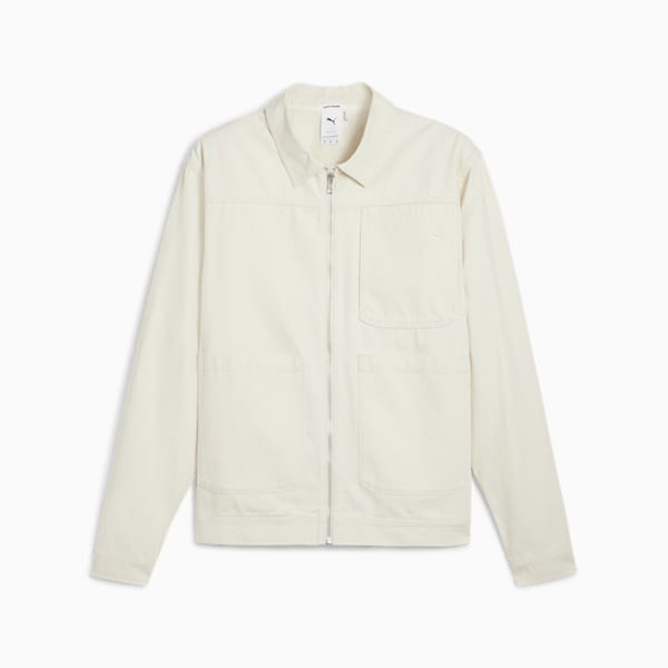 MMQ Zip Overshirt Men, Alpine Snow, extralarge