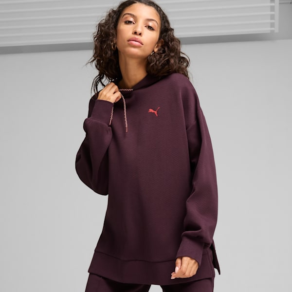 CLASSICS Oversized Hoodie Women, Midnight Plum, extralarge
