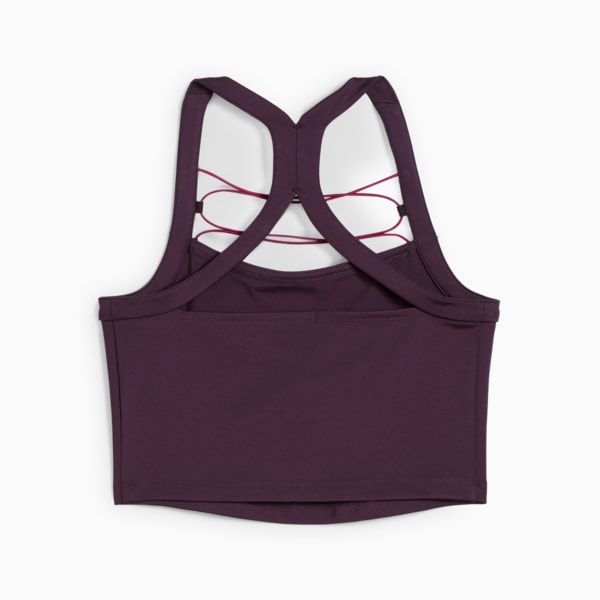 Crop top DARE TO para mujer, Midnight Plum, extralarge