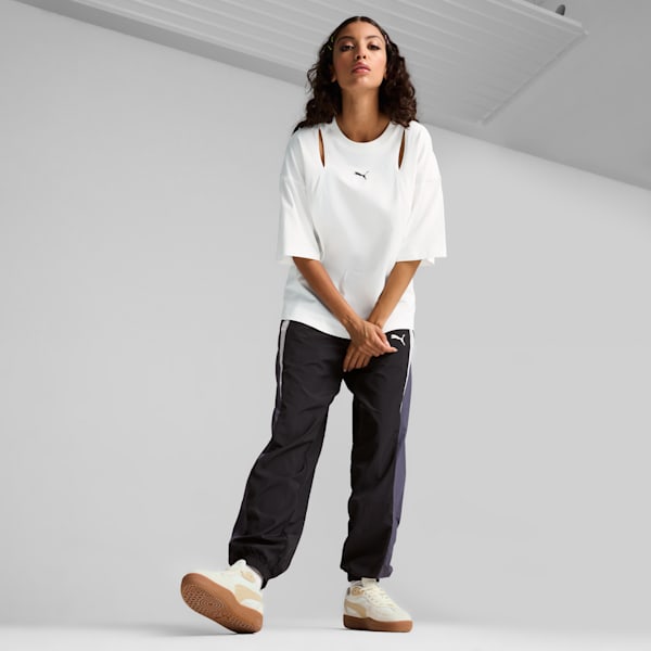 Playera oversize con recortes DARE TO para mujer, PUMA White, extralarge