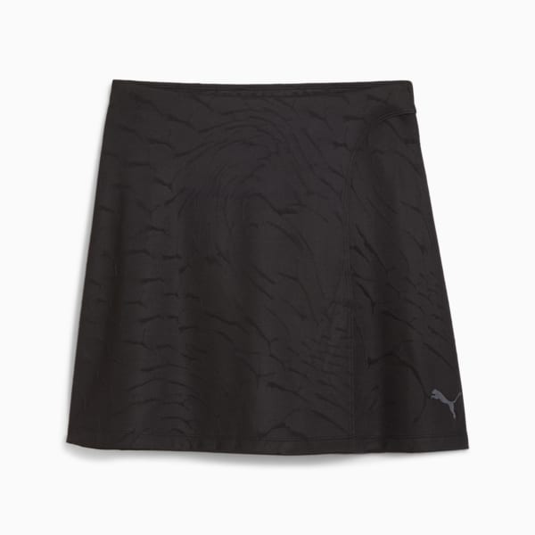 DARE TO Women's Raised Texture Skirt, PUMA Black-AOP, extralarge