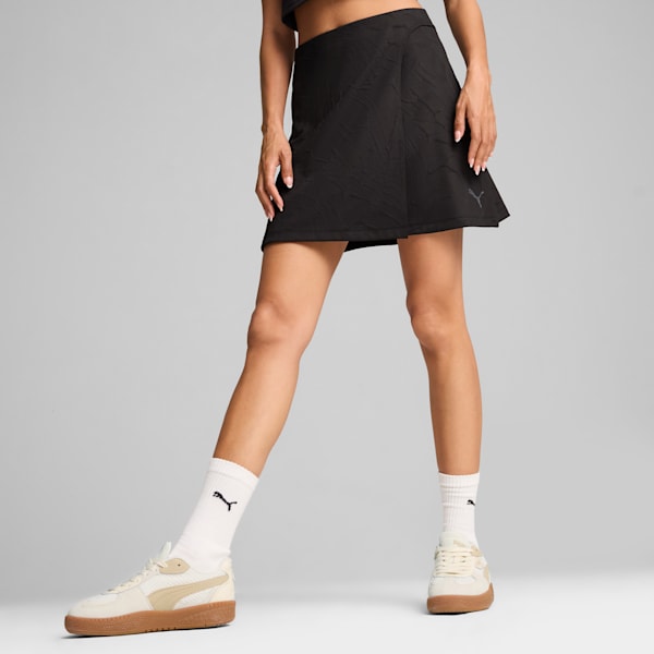 Falda DARE TO para mujer, PUMA Black-AOP, extralarge