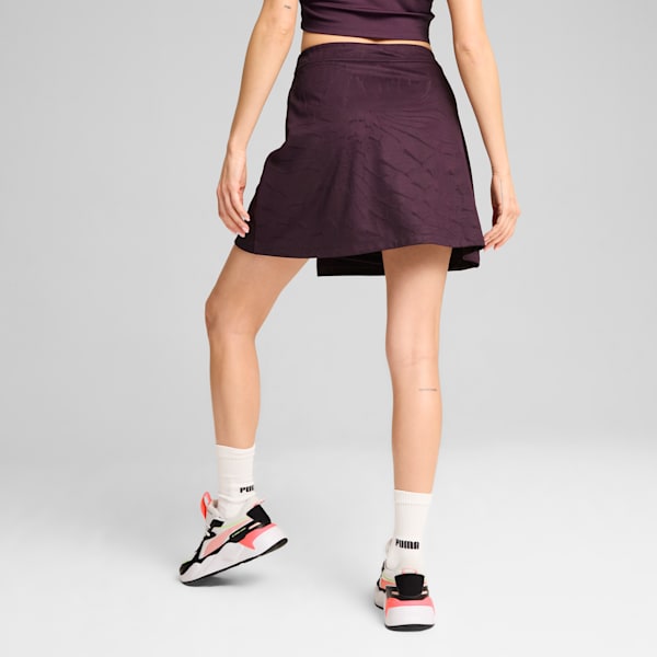 Falda DARE TO para mujer, Midnight Plum-AOP, extralarge