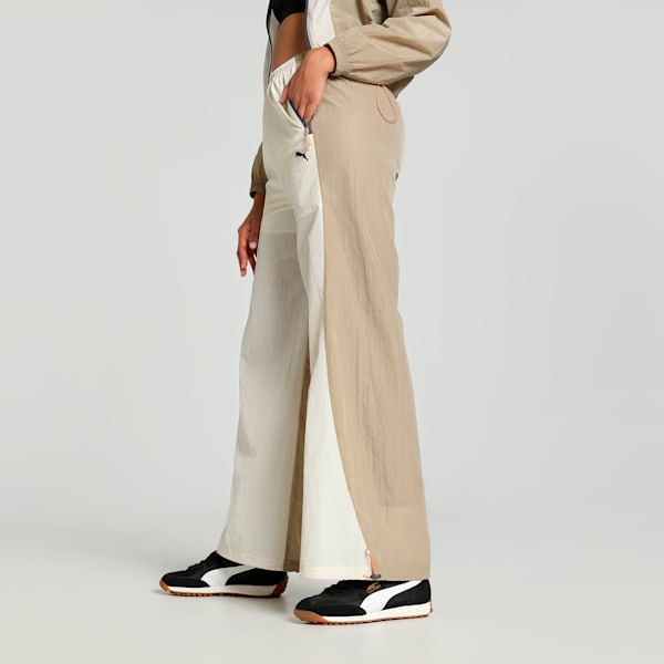 DARE TO Women's Relaxed Fit Parachute Pants, Alpine Snow-Oak Branch, extralarge-IND